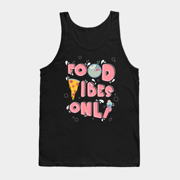 Food Lovers Illustration Tank Top by KlioStudio